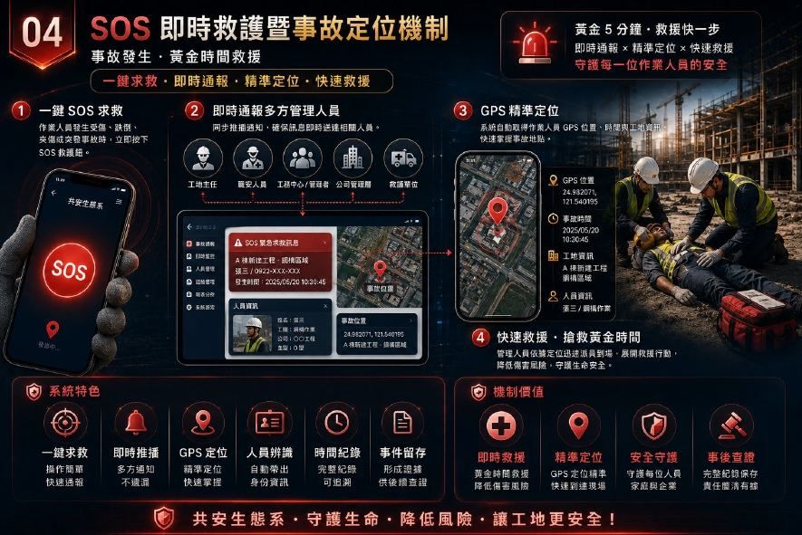 一鍵求救・即時通報・精準定位